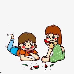 做梦吃瓜图片女孩,瓜田里的少女奇幻之旅